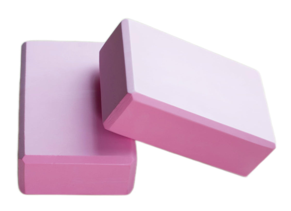 Yoga Block High Density EVA Foam Blocks 2 Packs 9"x6"x3" Each, Supportive, Lightweight with Beveled Edges for Yoga, Pilates, and Meditation