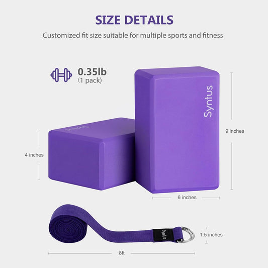 Syntus Yoga Block for Fitness, Pilates, Stretching and Toning