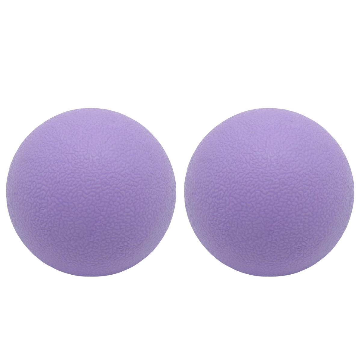 SIMPLECOOL Hard Massage Ball Lacrosse Ball Size Fascia Balls, 2 Pack, Black