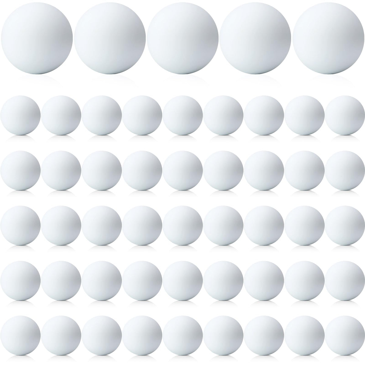 Sosation 50 Pcs Lacrosse Ball Bulk 2.5 Inch Soft Rubber Lacrosse Ball