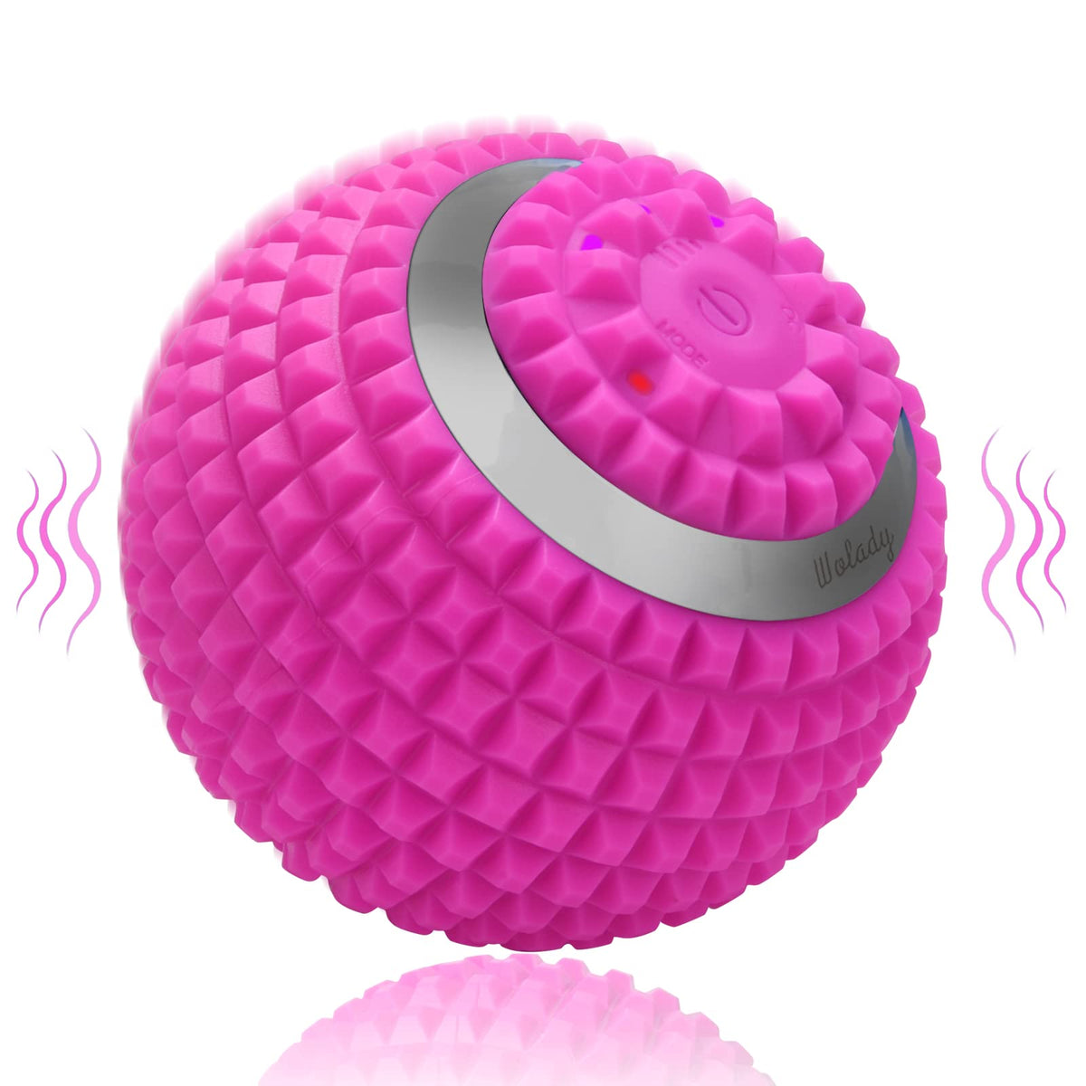 Vibrating Massage Ball 4-Speed High-Intensity Fitness Yoga Massage Roller, Relieving Muscle Tension Pain & Pressure Massaging Balls (Black)
