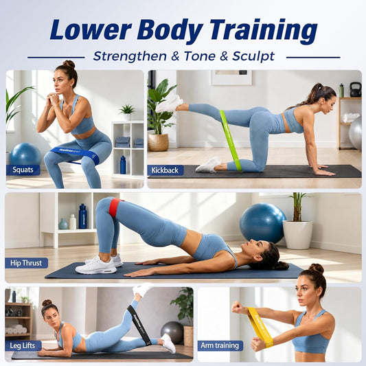 20PCS Loop Resistance Bands Set-Mini Exercise Bands for Strength Training