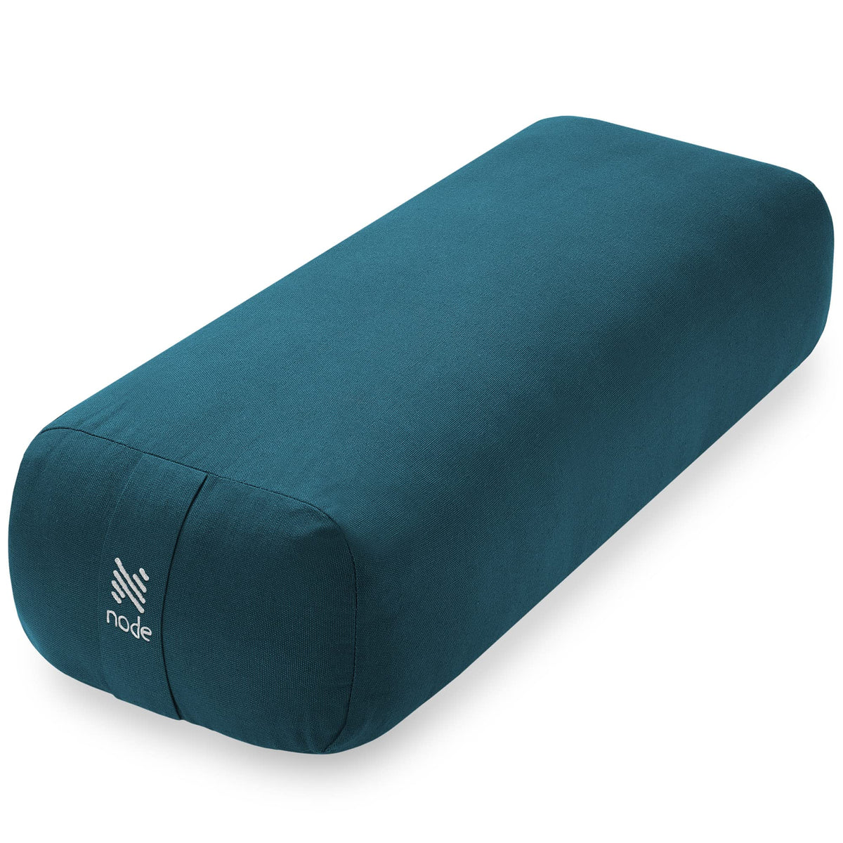 Yoga Meditation Cushion, 25" x 12" Rectangular Bolster with Organic Cotton Cover