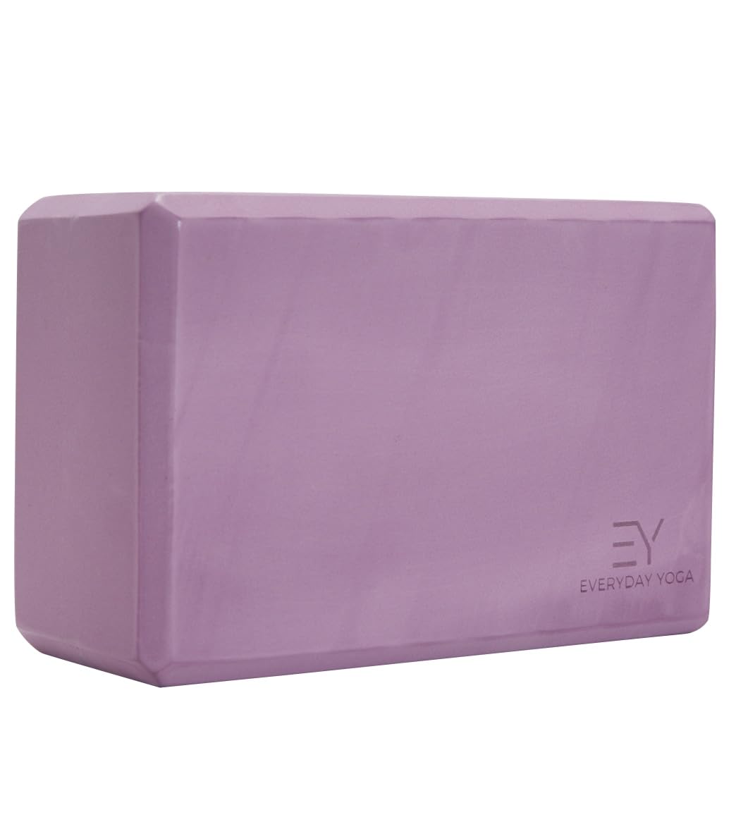 Everyday Yoga Premium Foam Block, 3in/4in/5in Thick, Multi Colors, 1 Block