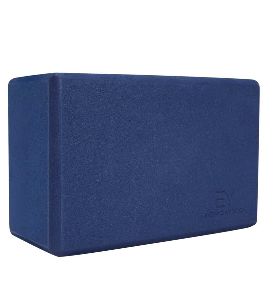 Everyday Yoga Premium Foam Block, 3in/4in/5in Thick, Multi Colors, 1 Block