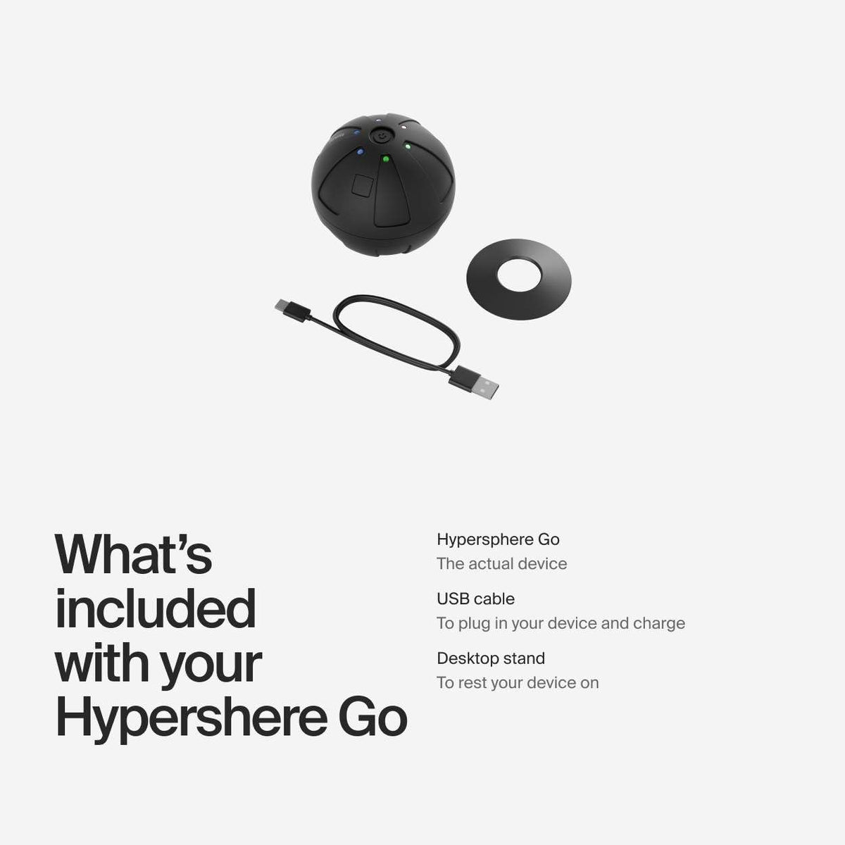Hyperice Hypersphere Go Vibrating Ball Deep Tissue Massage Muscle Recovery