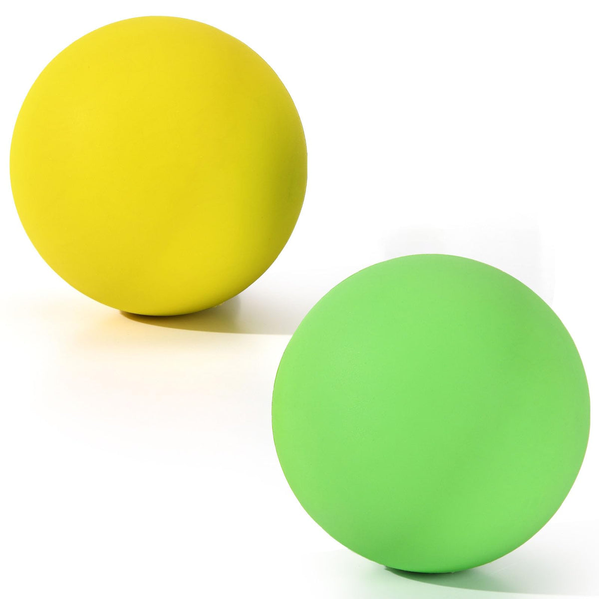 Massage Lacrosse Balls 2 Pack, Rubber Trigger Point Therapy Balls for Deep Tissue Myofascial Release, Plantar Fasciitis & Muscle Soreness Relief, Portable Pain Relief Tool (Purple and Blue)