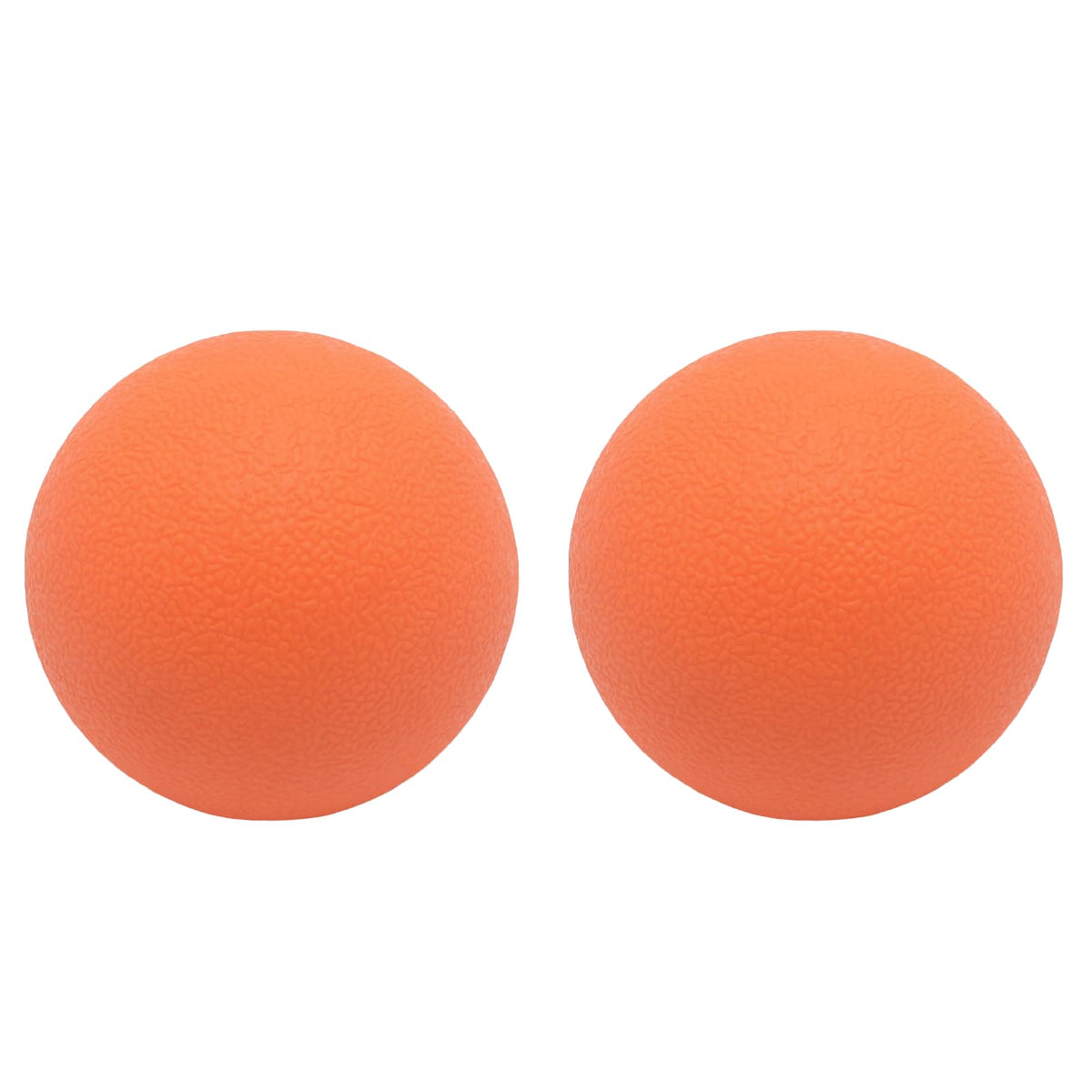 SIMPLECOOL Hard Massage Ball Lacrosse Ball Size Fascia Balls, 2 Pack, Black