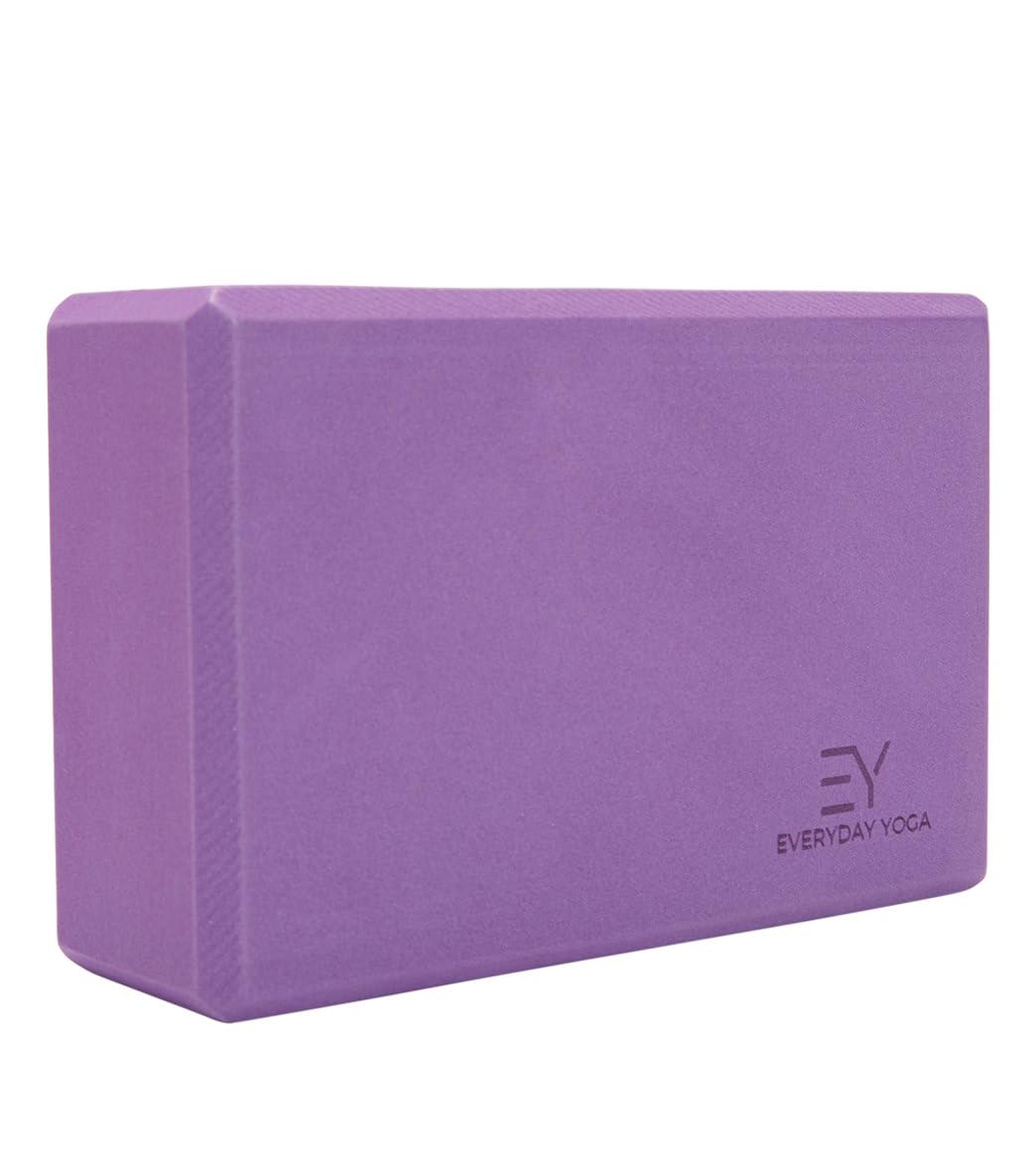 Everyday Yoga Premium Foam Block, 3in/4in/5in Thick, Multi Colors, 1 Block