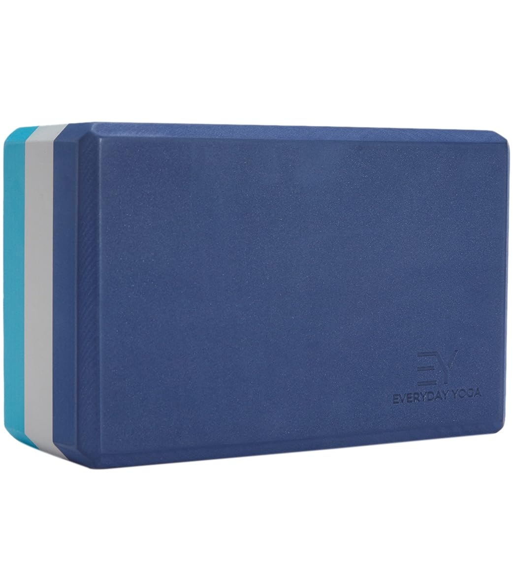 Everyday Yoga Premium Foam Block, 3in/4in/5in Thick, Multi Colors, 1 Block
