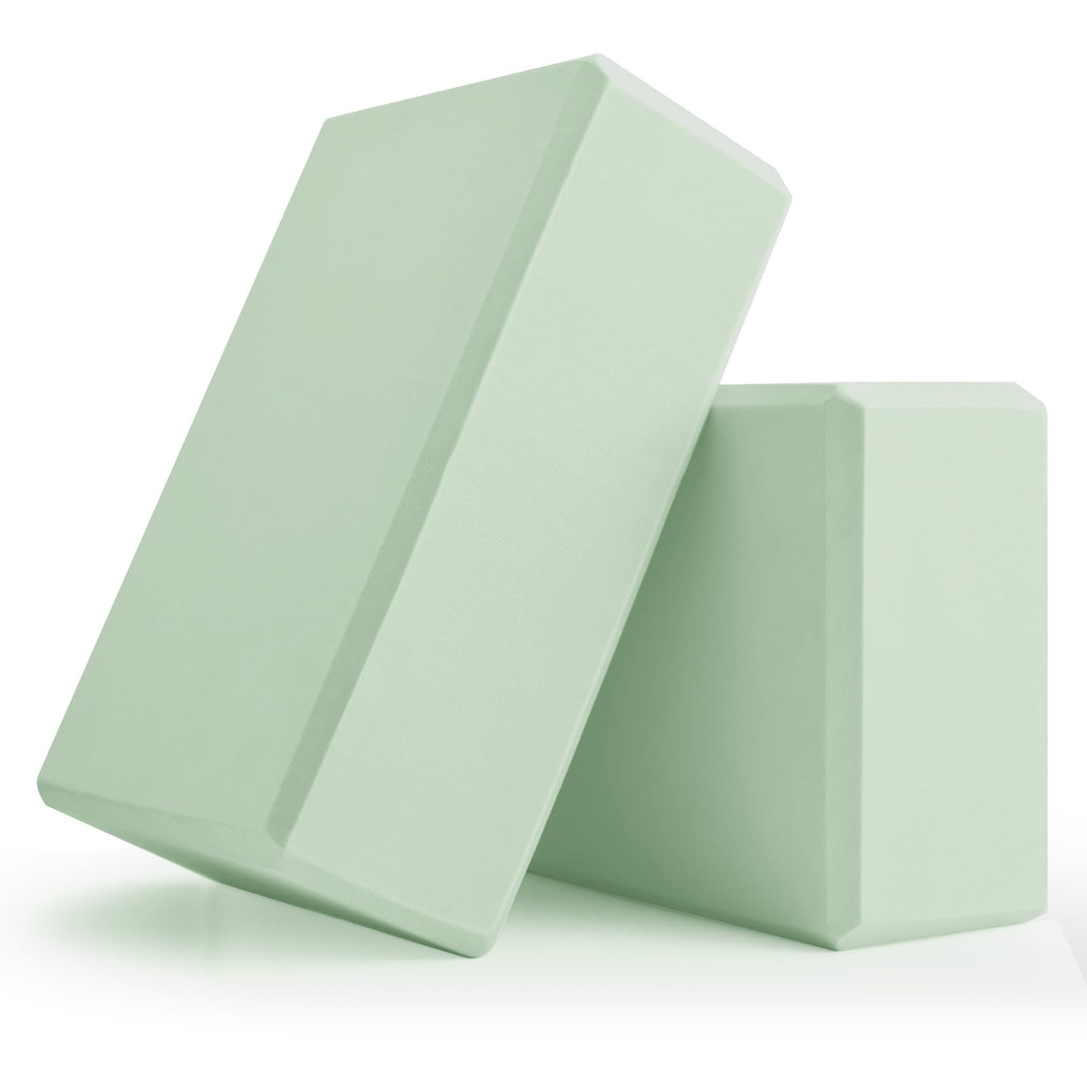Yoga Blocks 2 Pcs, 9"x6"x3" Yoga Brick Foam Blocks EVA Foam Block Yoga Props Accessories for Yoga Pilates Stretching and Meditation