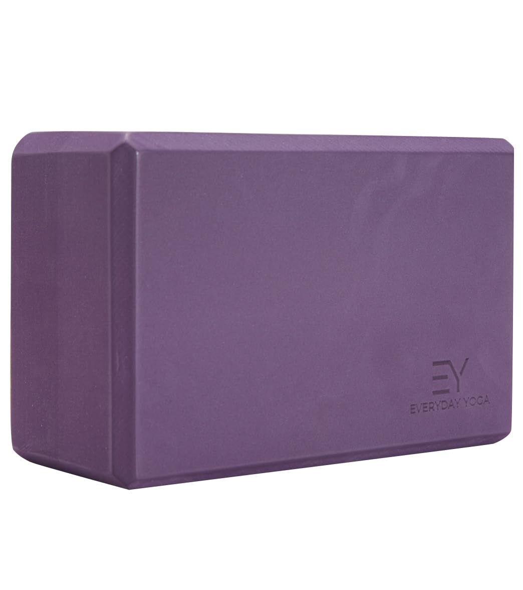 Everyday Yoga Premium Foam Block, 3in/4in/5in Thick, Multi Colors, 1 Block
