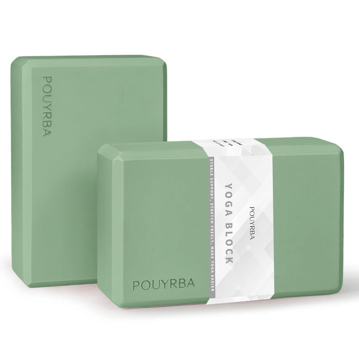 2-Pack Yoga Blocks, High-Density 9"x6"x3" Yoga Brick Foam Blocks, Non-Slip Exercise Blocks for Yoga, Pilates, Stretching and Meditation – Lightweight Yoga Props for Home Gym & Studio