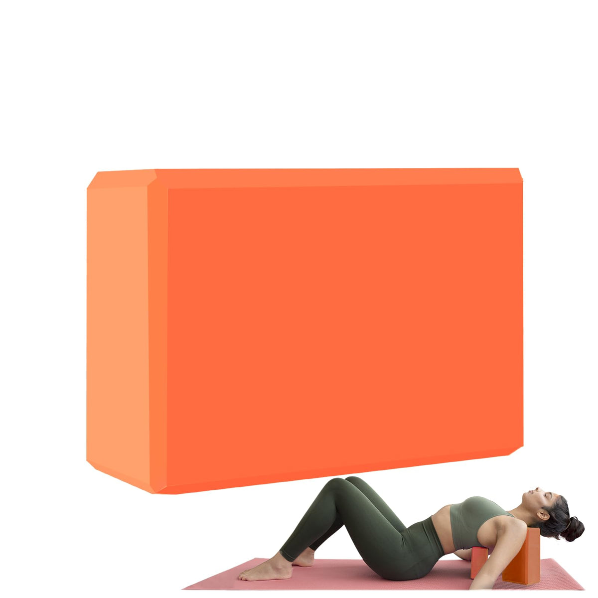 Yoga Block - Supportive Latex-Free Eva Foam - Soft Non-Slip Surface with Beveled Edges for Yoga, Pilates, Meditation - Yoga Accessories for Stability, Balance, Deepen Stretches