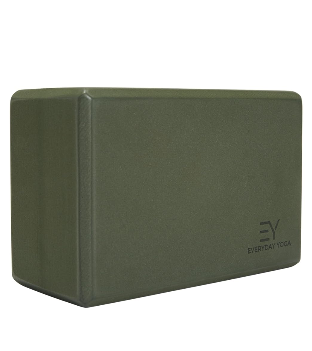 Everyday Yoga Premium Foam Block, 3in/4in/5in Thick, Multi Colors, 1 Block
