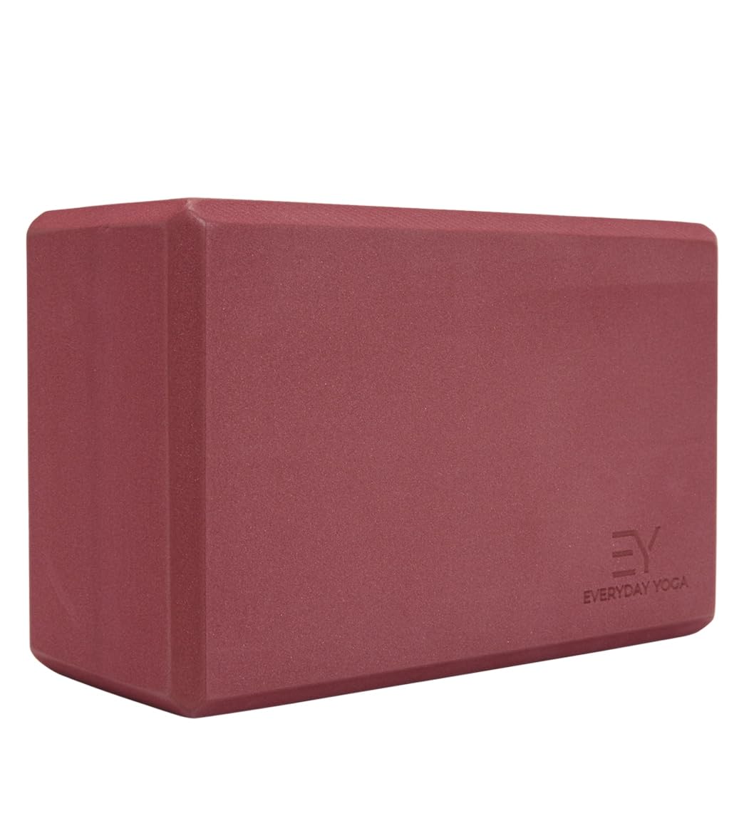 Everyday Yoga Premium Foam Block, 3in/4in/5in Thick, Multi Colors, 1 Block