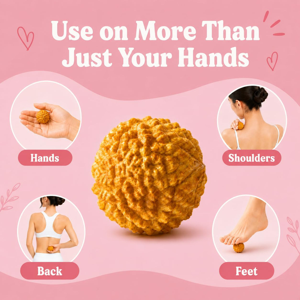 Birth Comb & Acupressure Massage Ball Set, Labor and Delivery Essentials