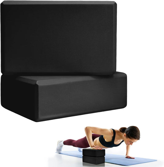 Septo 2 Pcs Yoga Blocks, 9x6x3 Inch Foam Blocks for Pilates