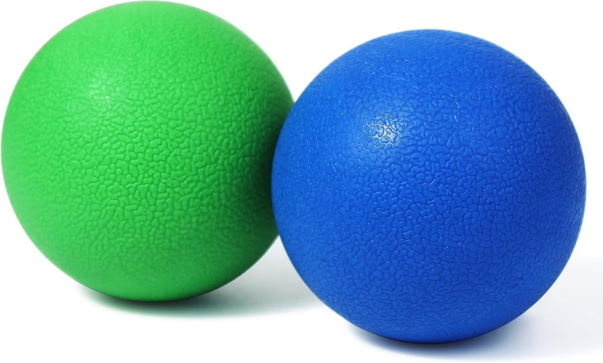 2-Pack Firm Lacrosse Massage Balls (Green&Blue)