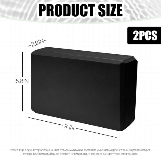 Septo 2 Pcs Yoga Blocks, 9x6x3 Inch Foam Blocks for Pilates