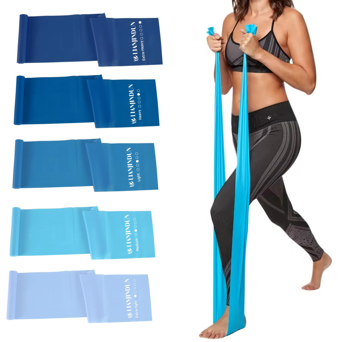 Resistance Bands for Working Out, Physical Therapy, Exercise, Pilates, Yoga