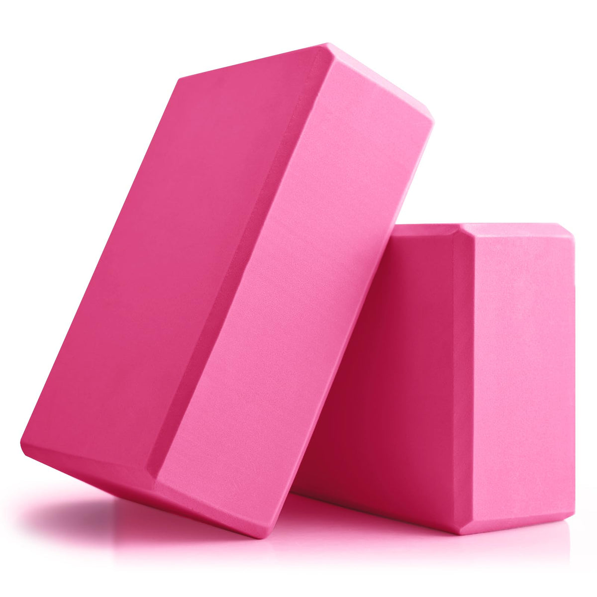 Yoga Blocks 2 Pcs, 9"x6"x3" Yoga Brick Foam Blocks EVA Foam Block Yoga Props Accessories for Yoga Pilates Stretching and Meditation