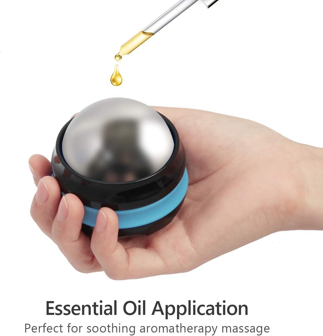 AHIER Cold Massage Roller Ball, Stainless Steel Cold Therapy Relief Tool