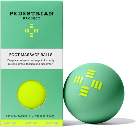 Pedestrian Project Foot Massage Balls, Plantar Fasciitis Relief, 2-Pack