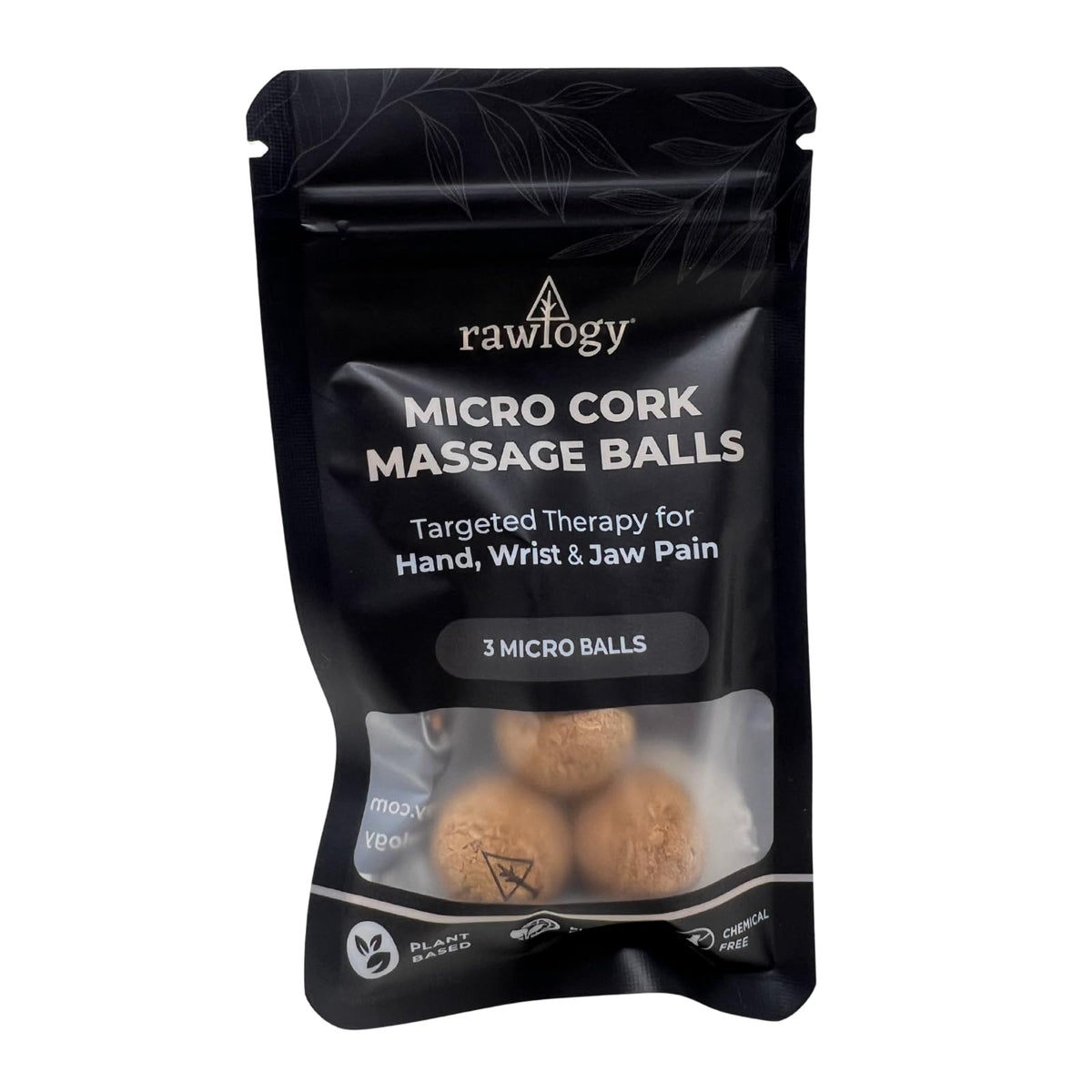 Travel Cork Massage Ball | Lightweight, Sustainable Alternative to Lacrosse Ball for Muscle Pain Relief (1.9 Inch (Pack of 1), Sanded Cork)