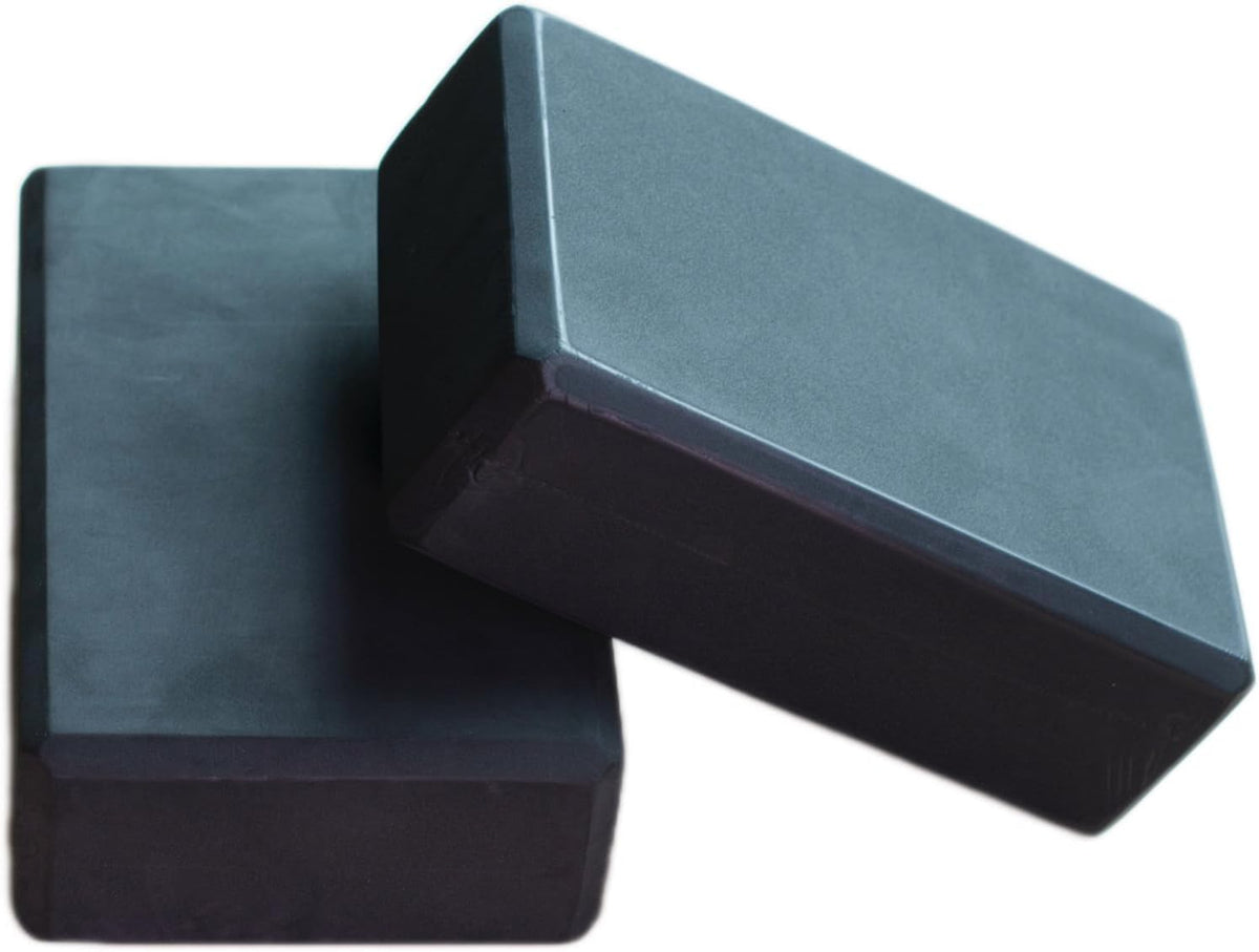 Yoga Block High Density EVA Foam Blocks 2 Packs 9"x6"x3" Each, Supportive, Lightweight with Beveled Edges for Yoga, Pilates, and Meditation