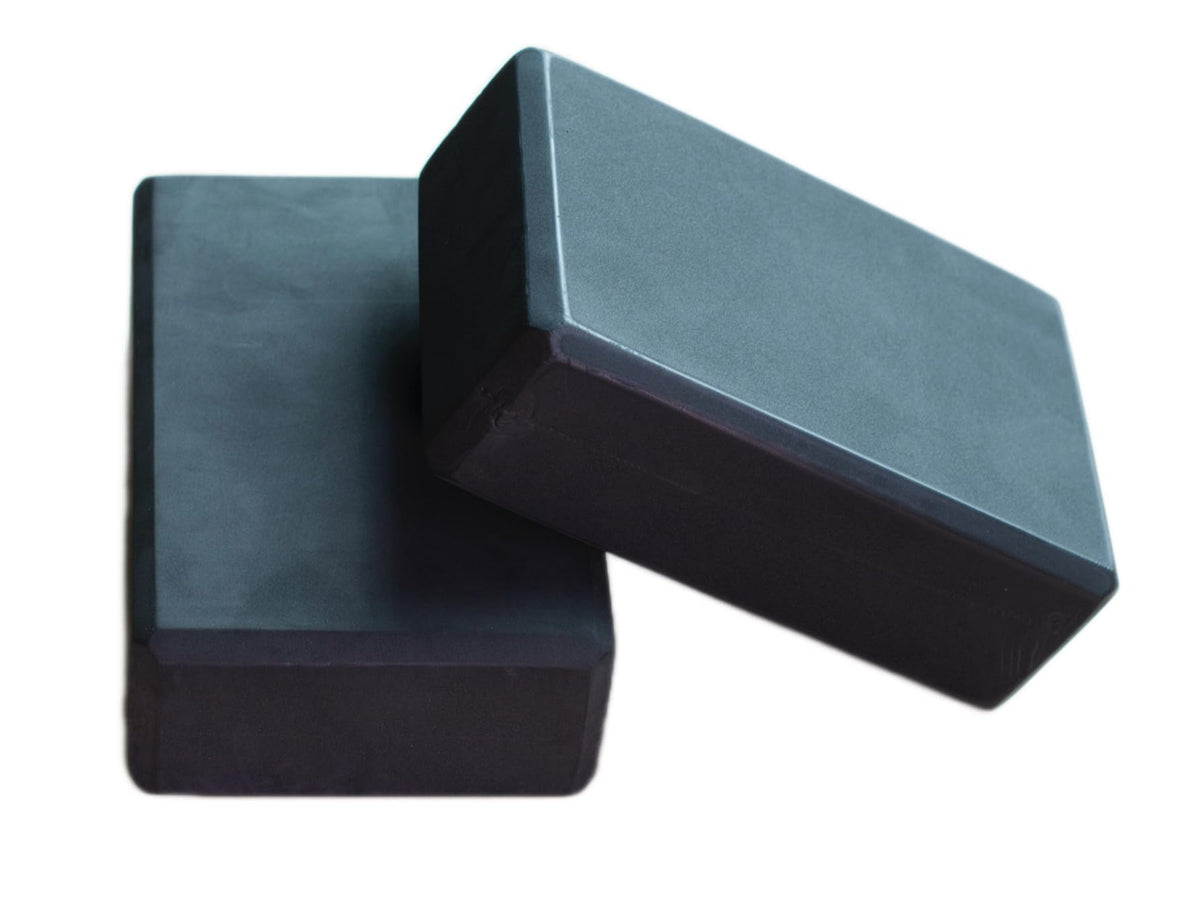 Yoga Block High Density EVA Foam Blocks 2 Packs 9"x6"x3" Each, Supportive, Lightweight with Beveled Edges for Yoga, Pilates, and Meditation