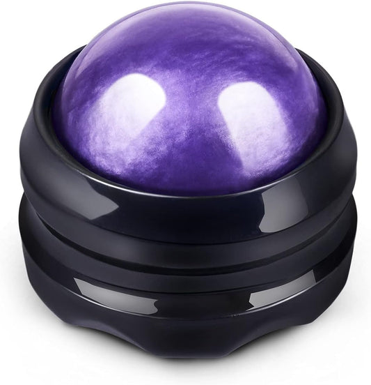 Solacium Manual Massage Roller Ball - Massager and Therapy Tool for Sore Muscles, Shoulders, Arms, Neck, Back, Feet, Body, Deep Tissue, Stiffness, Joint Pain, Stress Relief