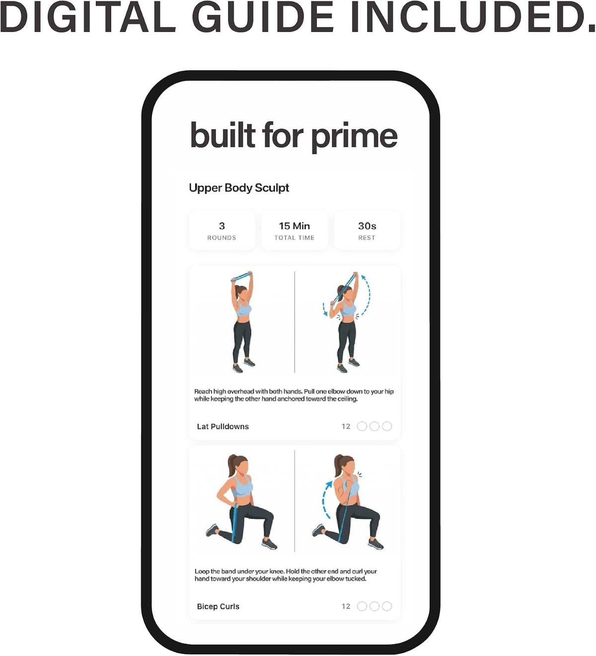 Mini Resistance Bands, Set of 3 – Non-Slip Workout Bands for Strength Training, Physical Therapy & Progressive Activation