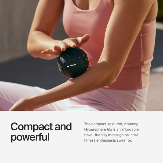 Hyperice Hypersphere Go Vibrating Ball Deep Tissue Massage Muscle Recovery