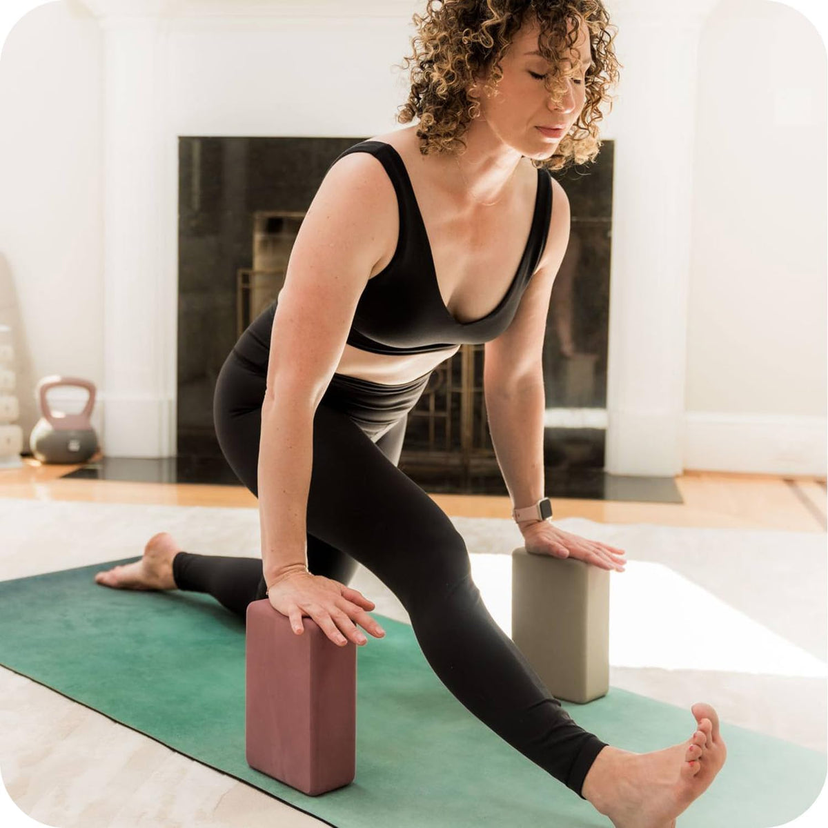 WeGym Yoga Blocks for Yoga and Pilates, 3-Height Stackable Support at Home