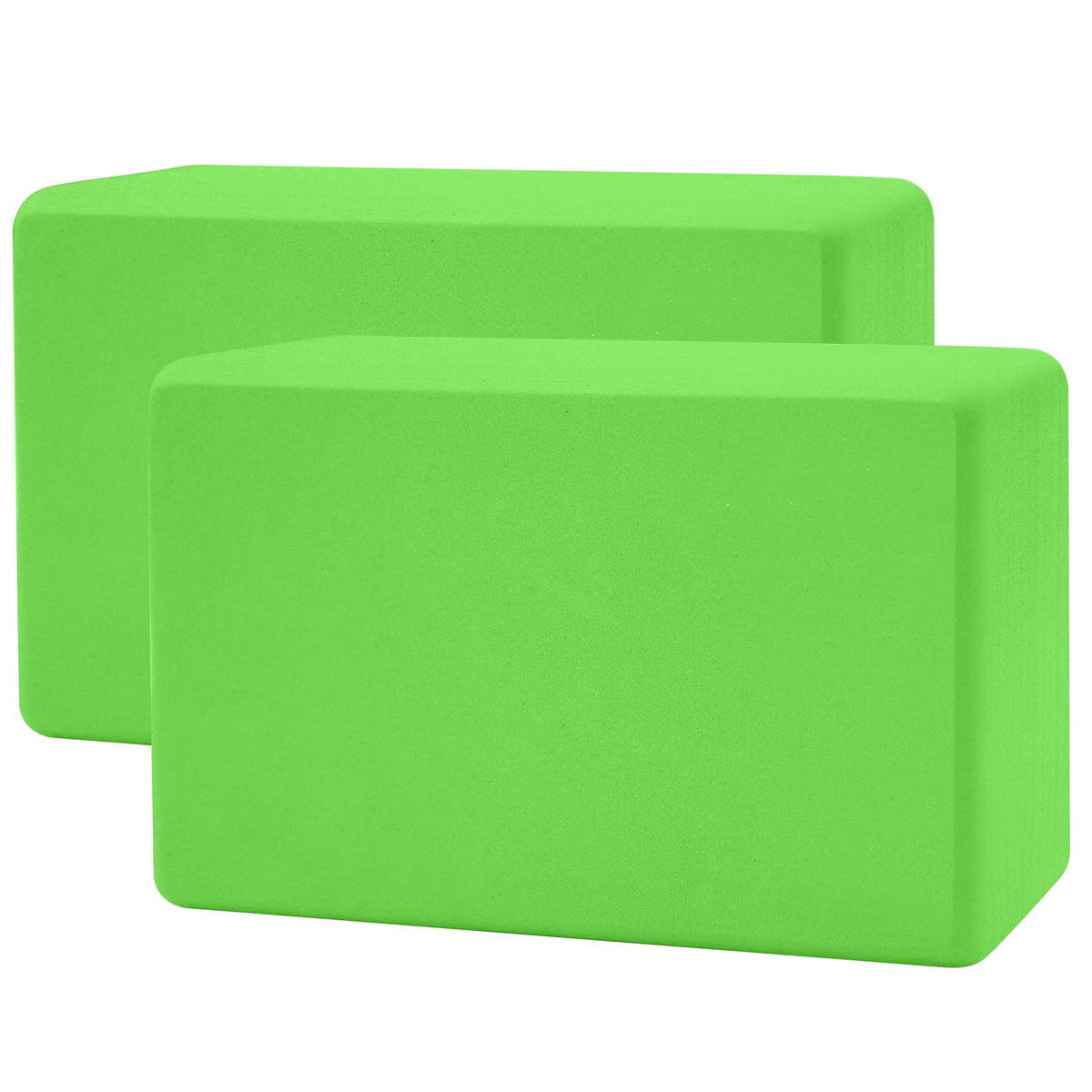 biguphate 2 Pack Yoga Blocks, 3"x6"x9" Rounded Edges Non-Slip, Yoha Bricks