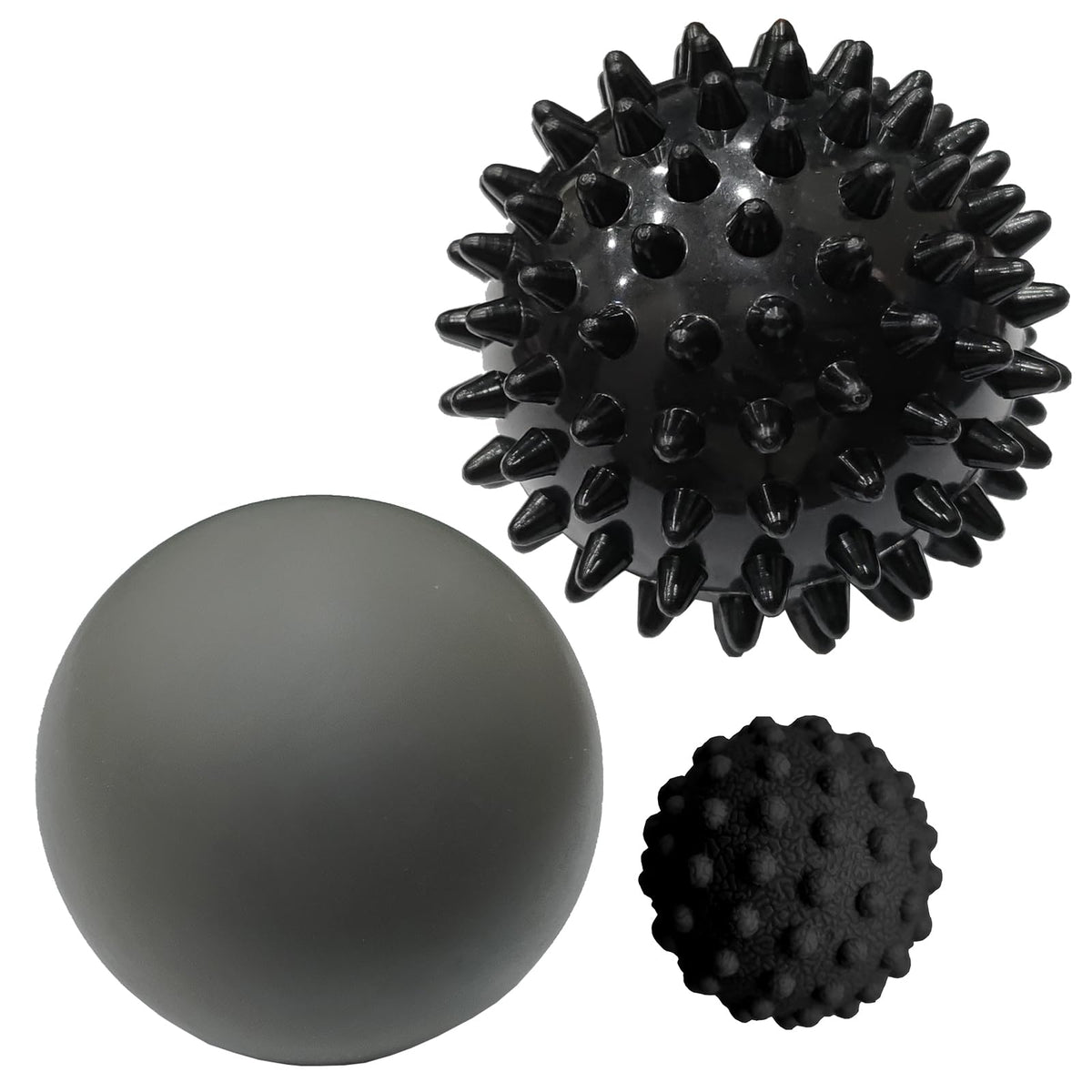 Spiky Massage Balls, 3PCS (Firm, Medium and Soft)