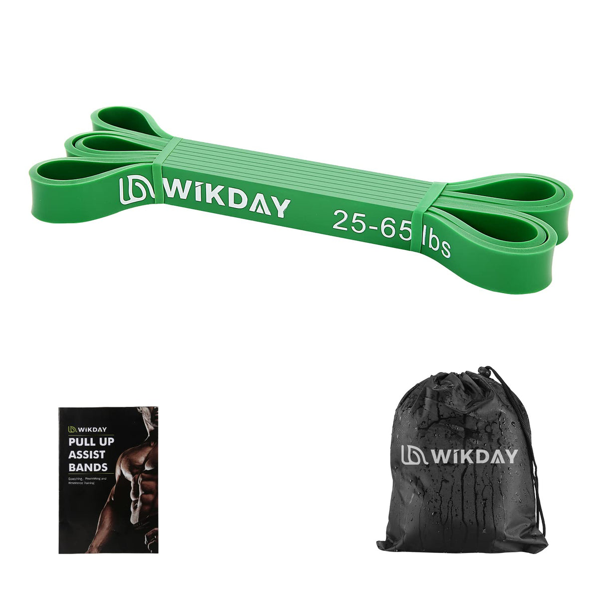WIKDAY Resistance Bands for Working Out, Exercise Bands, Workout Bands, Pull Up Assistance Bands for Body Stretching Training Physical Therapy Muscle Training for Men & Women