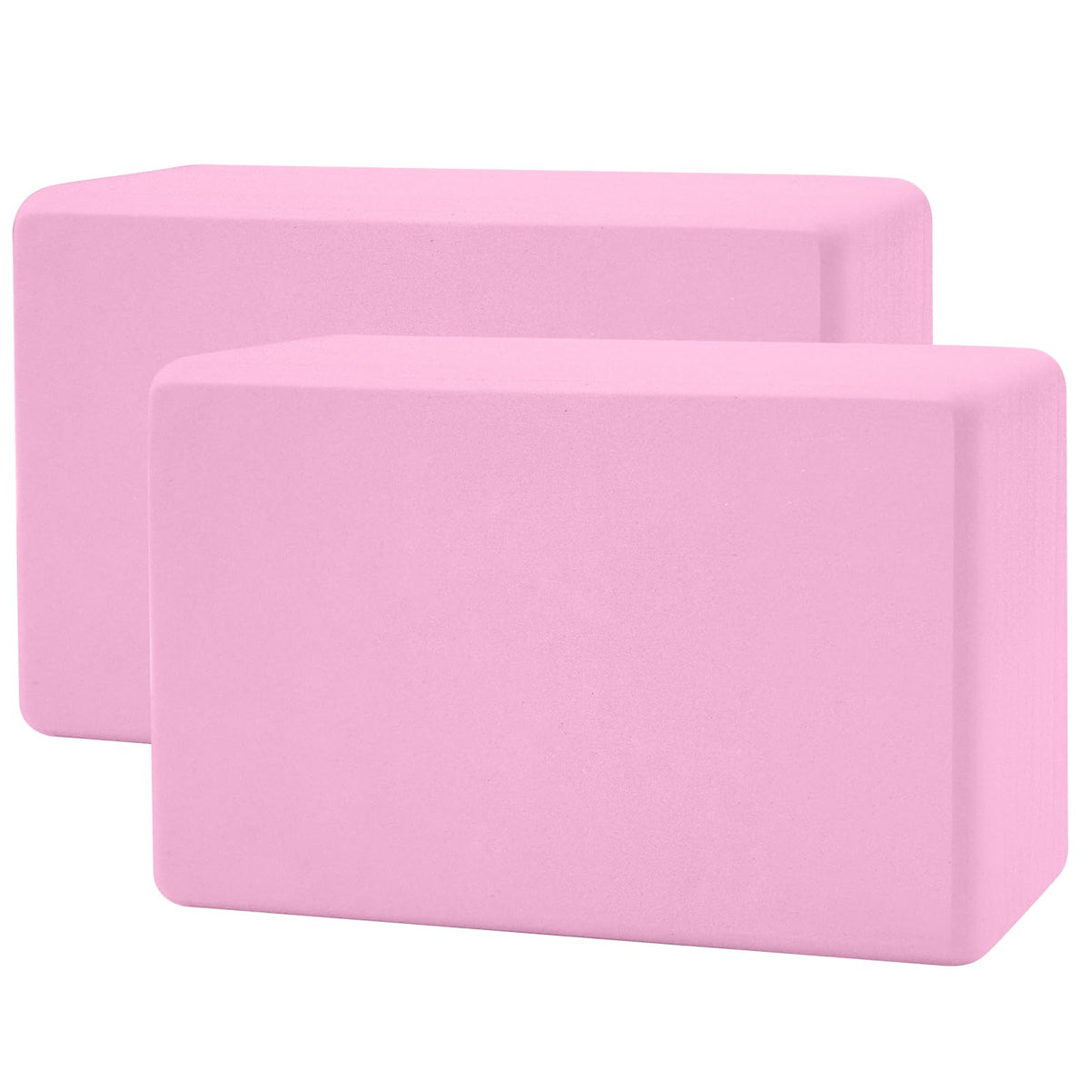 biguphate 2 Pack Yoga Blocks, 3"x6"x9" Rounded Edges Non-Slip, Yoha Bricks