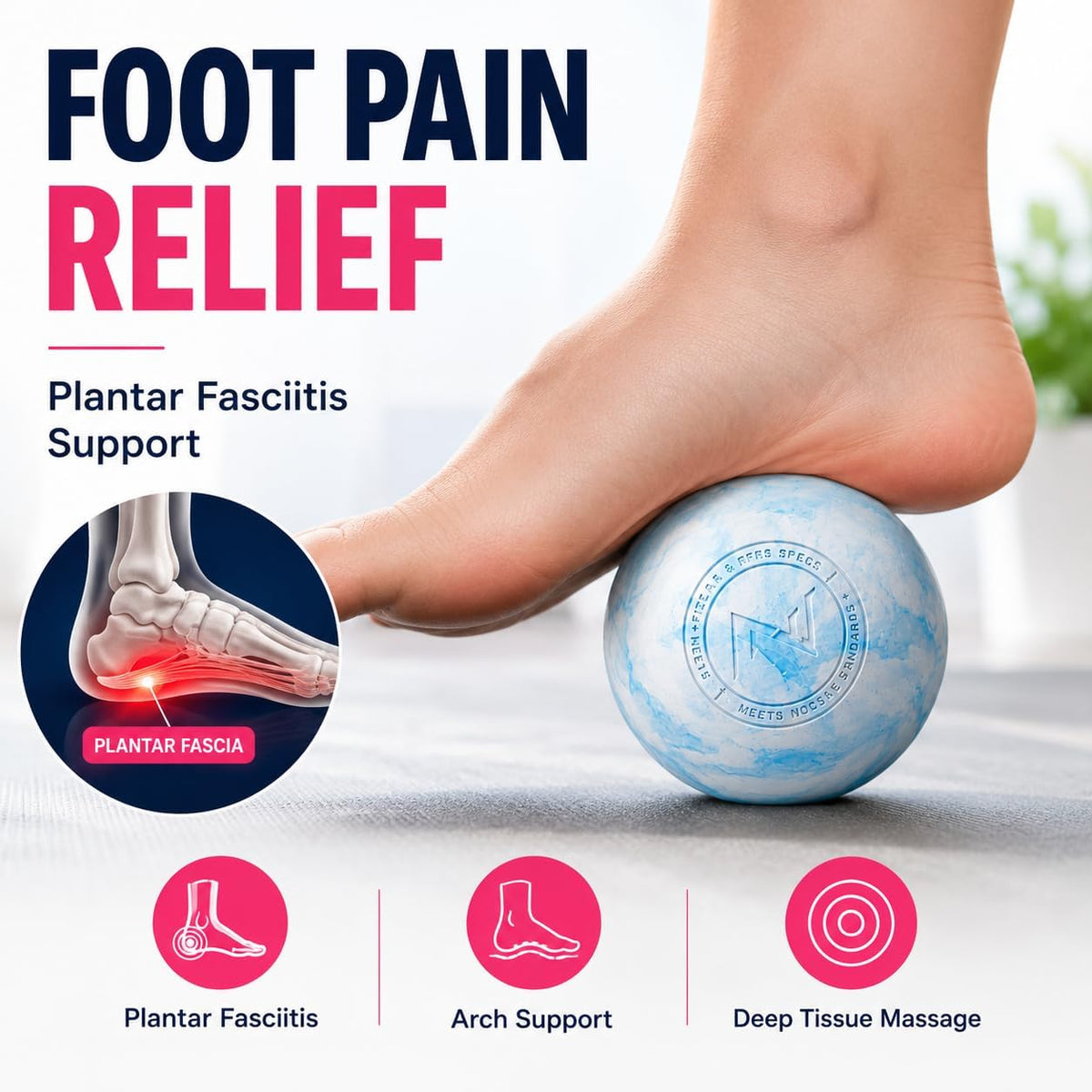 FITZELAR Massage Lacrosse Balls for Myofascial Release, Quality Certification, Massage Deep Tissue for Back and Shoulder, Trigger Point Therapy, Muscle Knots, Relieving Muscle Pain