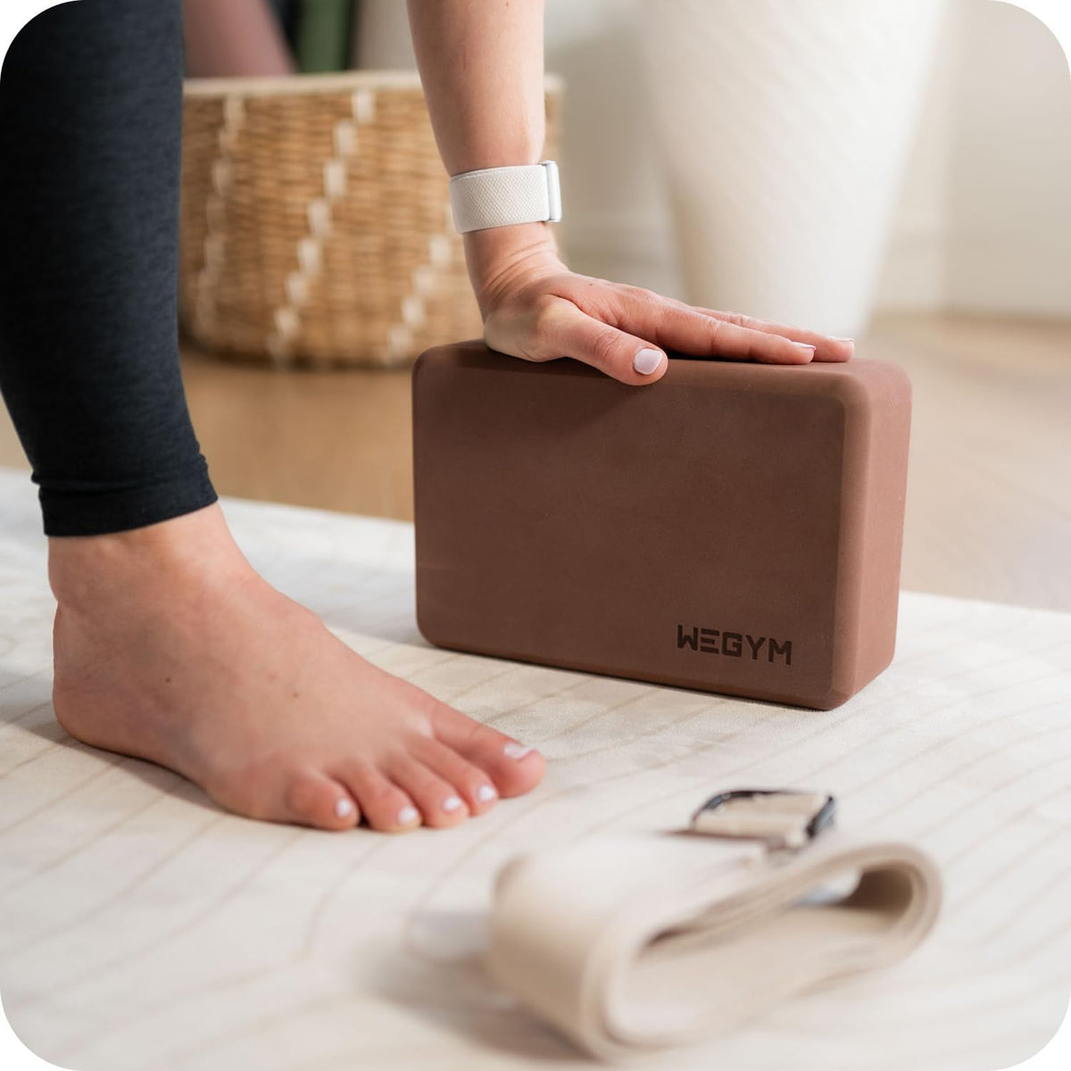 WeGym Yoga Blocks for Yoga and Pilates, 3-Height Stackable Support at Home