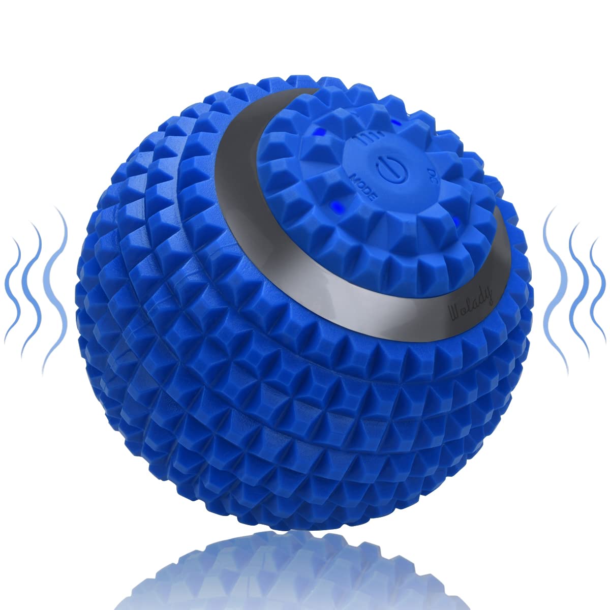 Vibrating Massage Ball 4-Speed High-Intensity Fitness Yoga Massage Roller, Relieving Muscle Tension Pain & Pressure Massaging Balls (Black)