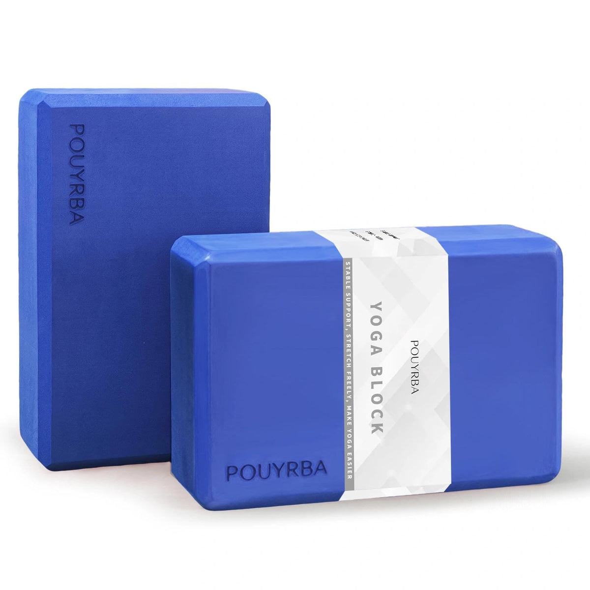 2-Pack Yoga Blocks, High-Density 9"x6"x3" Yoga Brick Foam Blocks, Non-Slip Exercise Blocks for Yoga, Pilates, Stretching and Meditation – Lightweight Yoga Props for Home Gym & Studio