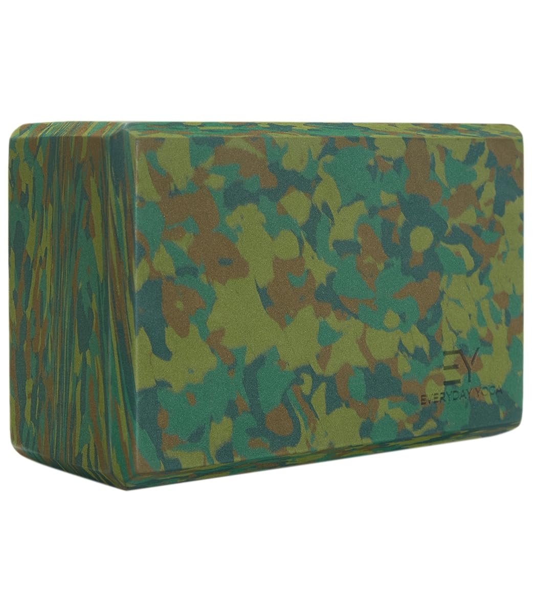 Everyday Yoga Premium Foam Block, 3in/4in/5in Thick, Multi Colors, 1 Block