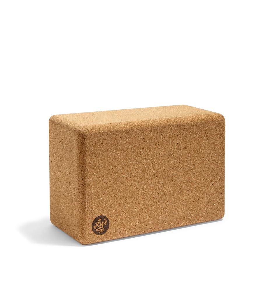 Manduka Yoga Block - Fine-Grain Block, Yoga Equipment, Home Gym Accessory, Pilates Tool, Lightweight for Travel, Extra Firm Workout Accessory with Comfortable Edges