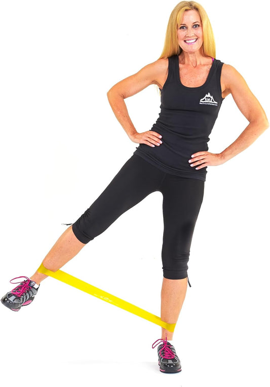 Black Mountain Products Loop Resistance Exercise Bands with Carrying Case (Set of 5), 9 inch