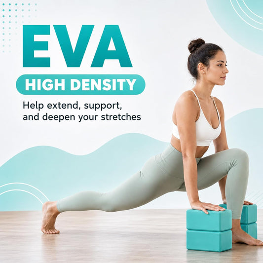 Wettarn 6 Pack EVA Yoga Blocks Bulk, Non Slip Pilates Brick