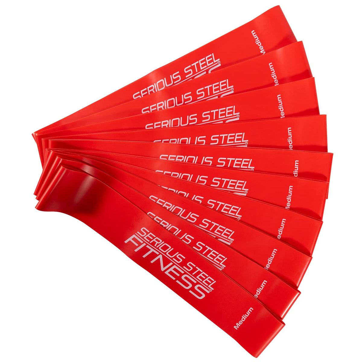 Serious Steel Fitness Mini Resistance Loop Bands | Rehab and Prehab Stretch Bands | 12" Exercise Workout Bands (Sets of 5 Pack and Sets of 10 Pack Trainer Options Available!)