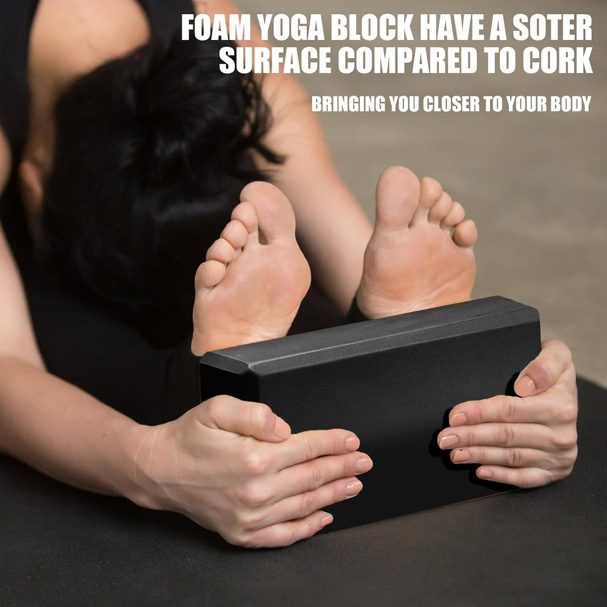Septo 2 Pcs Yoga Blocks, 9x6x3 Inch Foam Blocks for Pilates