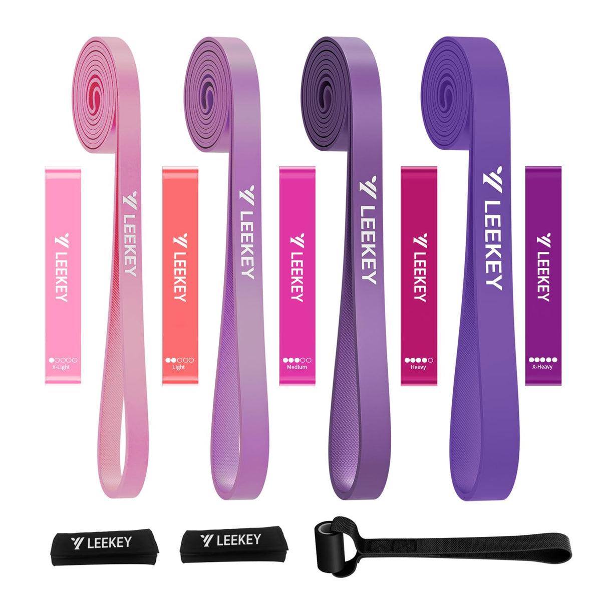 LEEKEY Resistance Bands Set for Pull Up Assistance & Exercise